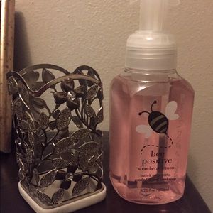 Hand soap and holder